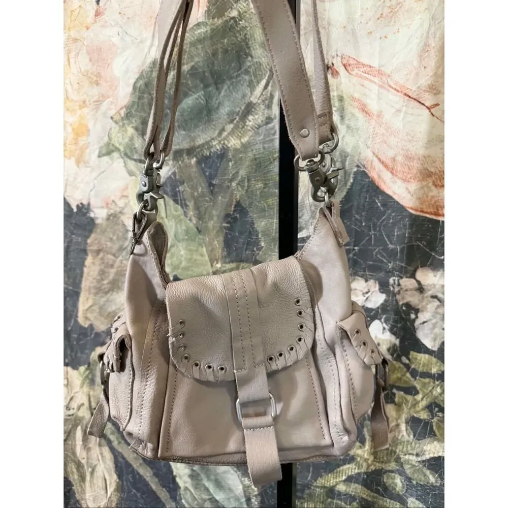 New Free People We The Free Baby Leigh Distressed Tote Bag One Size